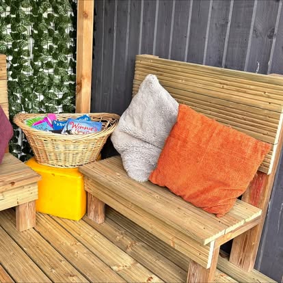 Outdoor reading area